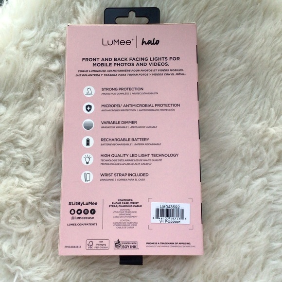 Lumee Halo by Paris Hilton Lighted Cell Phone Case for iPhone 12 Pro Max- NWT - Picture 3 of 7